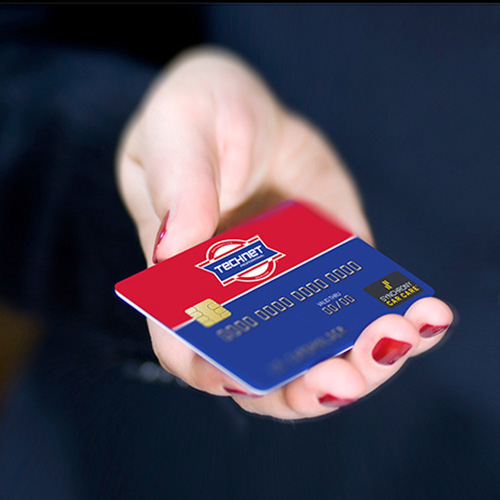 Holding credit card